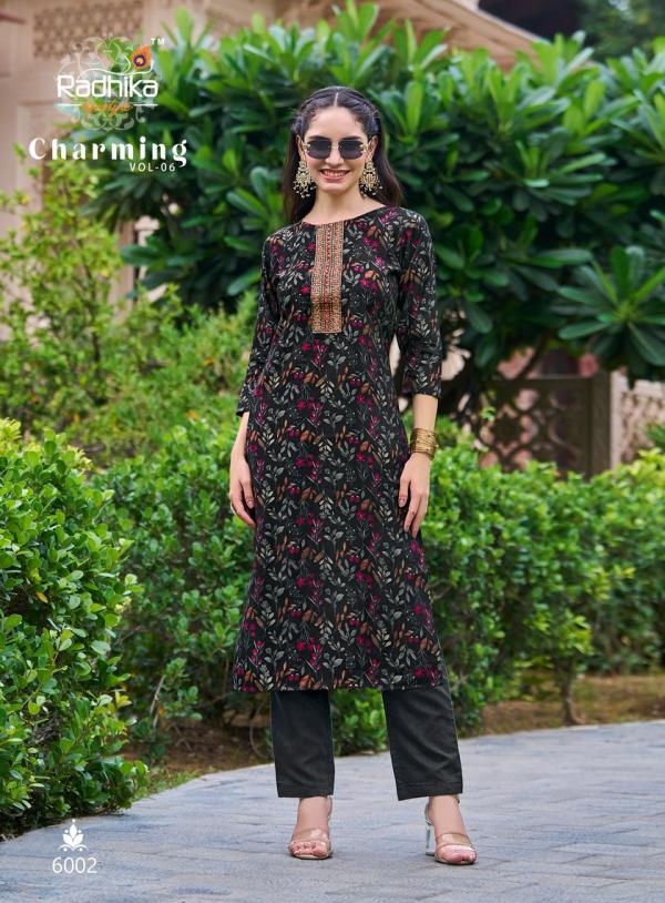 Radhika Lifestyle Charming Vol-6 – Straight Kurtis